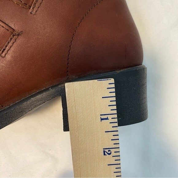 Leather Craft Brown Marcia Ankle Boots Moto Buckle Strap Made in Brazil SZ 7 - Picture 12 of 14